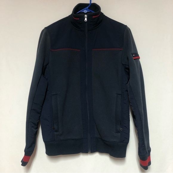 Tommy Hilfiger Full Zip Jacket Medium Blue & Red Size XS - Picture 2 of 15